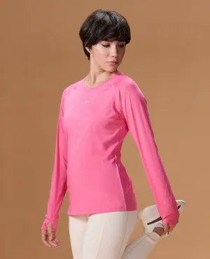Regular Fit Basic Full Sleeve Top Pink Cool Comfort