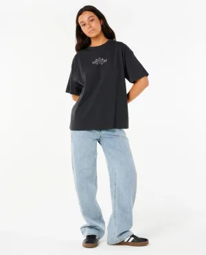 Easy Layering Tour Heritage S/S T-Shirt - Washed Black