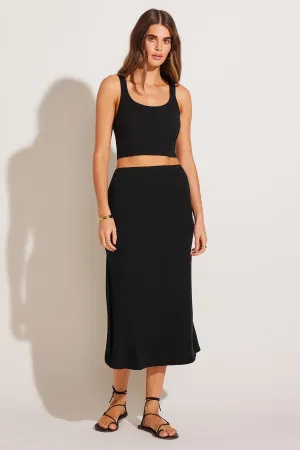 Thalia Set - Black Organic Rib Comfort Waistline