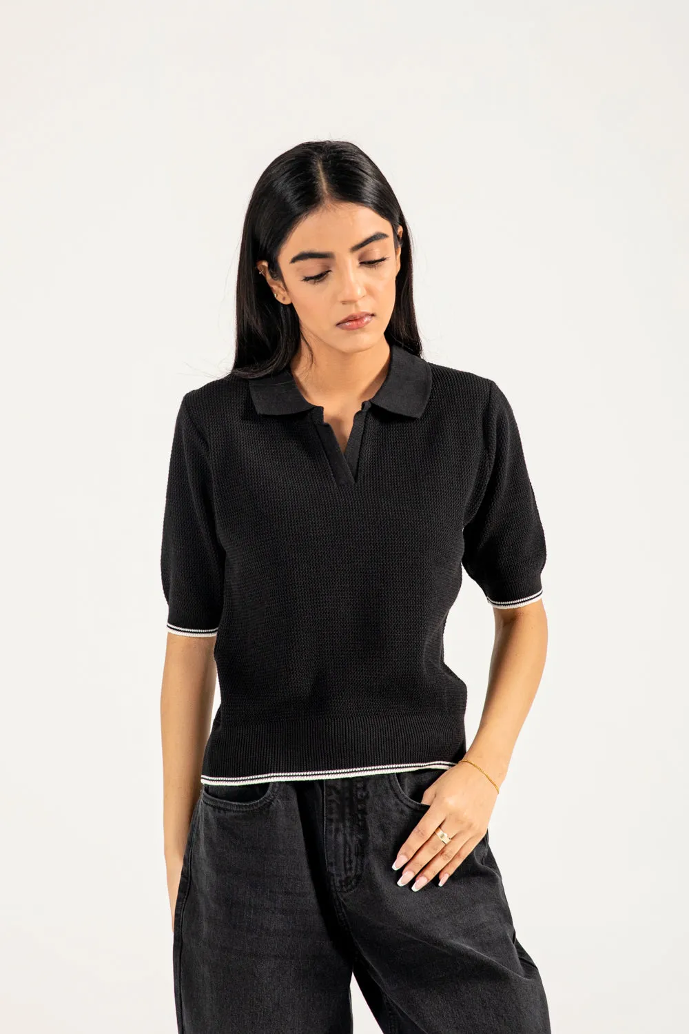 Game Core TEXTURED KNITTED POLO