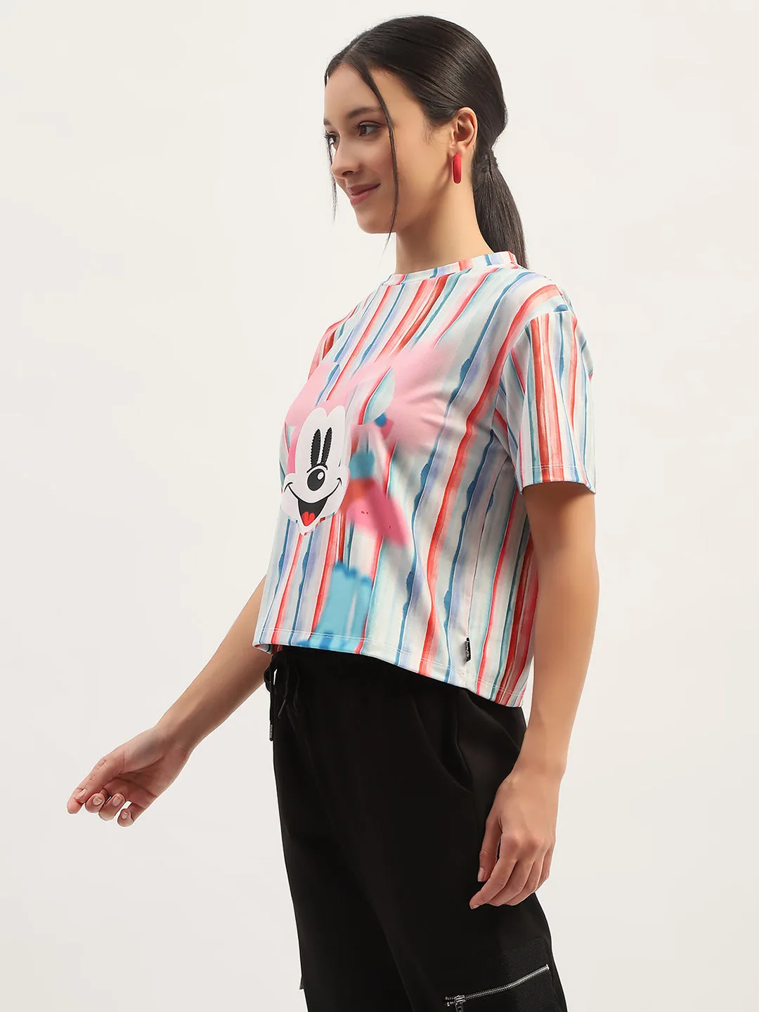 Madame Disney Printed White T-Shirt Cozy Vibe