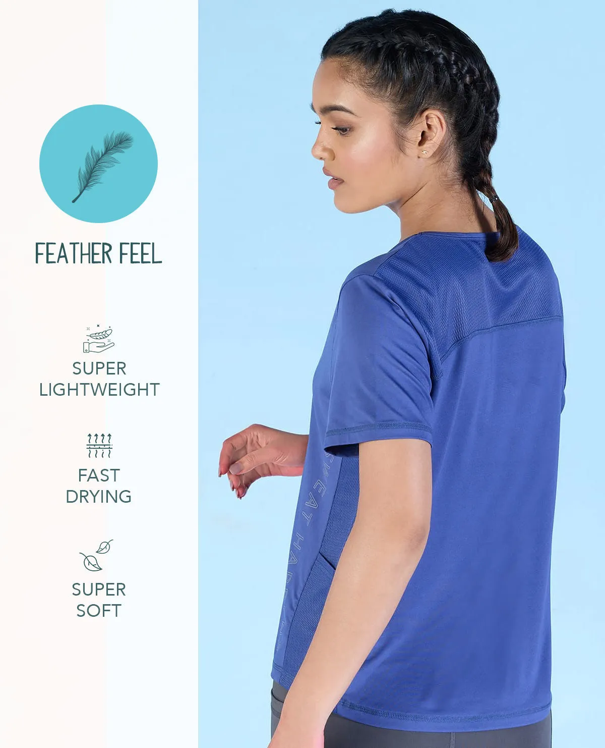 Temperature Regulating Feather Feel Gym Top