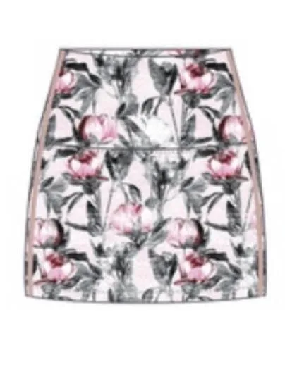 Street Style Light Touch Wear It To Heart Pink Peony High Waist Skort