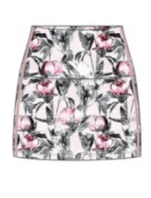 Wear It To Heart Pink Peony High Waist Skort Breezy Fit elastic waistband