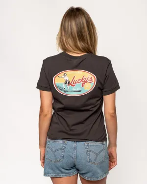 Lucky Rider Baby S/S Tee - Black Quick Drying