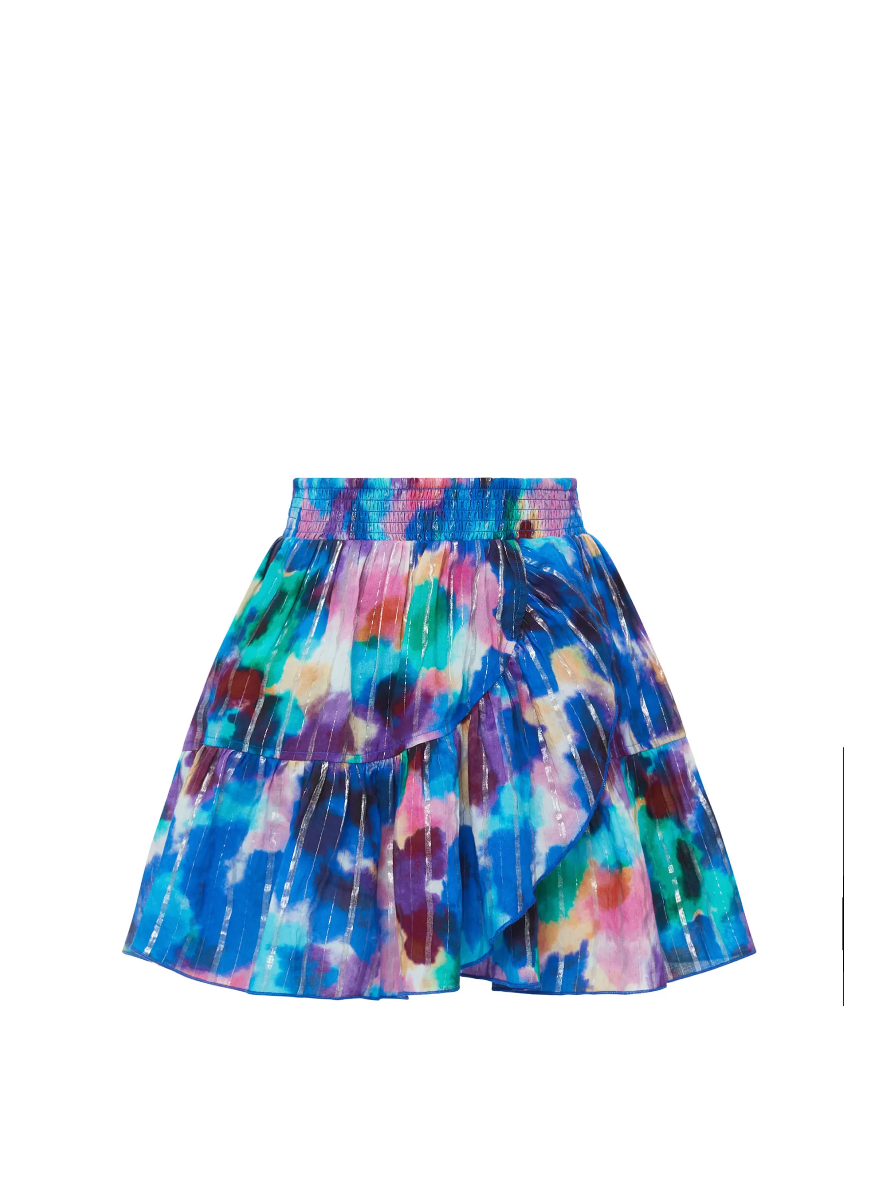 Izzy Skirt Giverny Gardens Metallic Embossed Detail Relaxed Motion