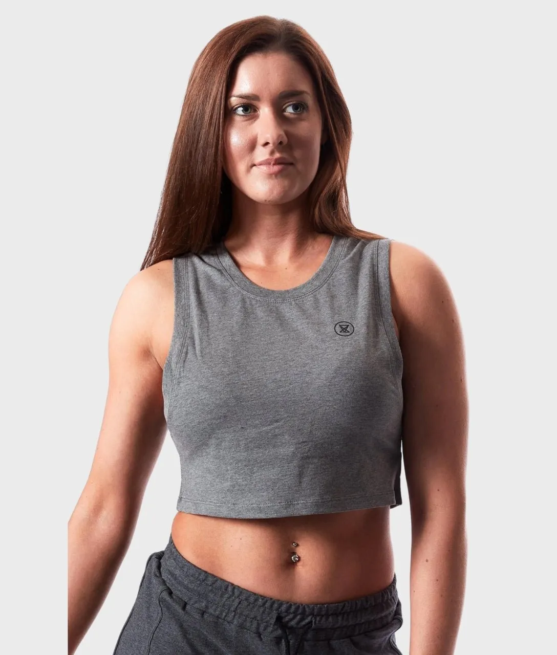 CROP Tank [Grey/Black] lightweight pants AntiOdor Fabric