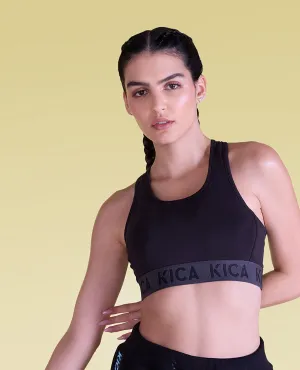 Low to Mid Impact Cotton Sports Bra Breathable Band