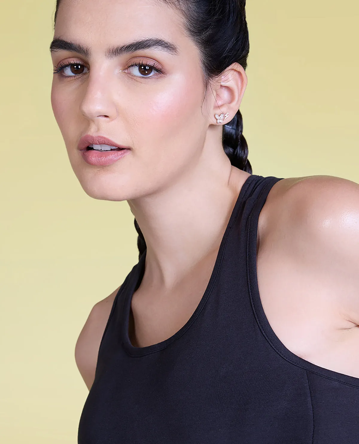 Long fit seams Durable Reinforced Edges Low to Mid Impact Cotton Sports Bra