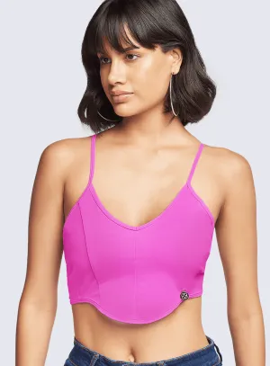 All-Day Design Short fit seams TOP PARADISE-FUCHSIA