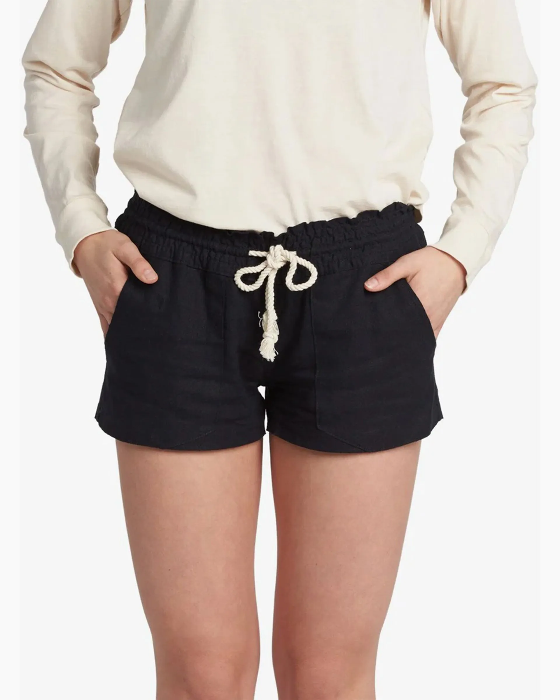 Fast Absorption Textile Eco - friendly Oceanside Elastic Waist Shorts