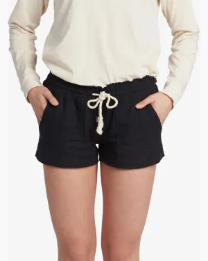Oceanside Elastic Waist Shorts quick dry