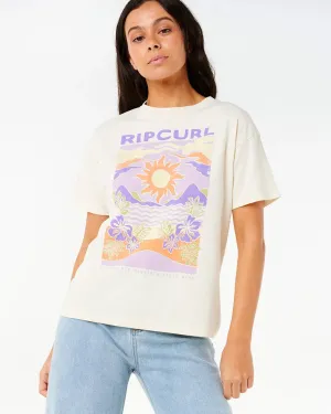 short sleeved Dune Dancer Relaxed S/S T-Shirt - Bone