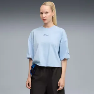 Puma Women's Premium Oversized Graphic Tropic Tee OdorResistant Chilly Day Style