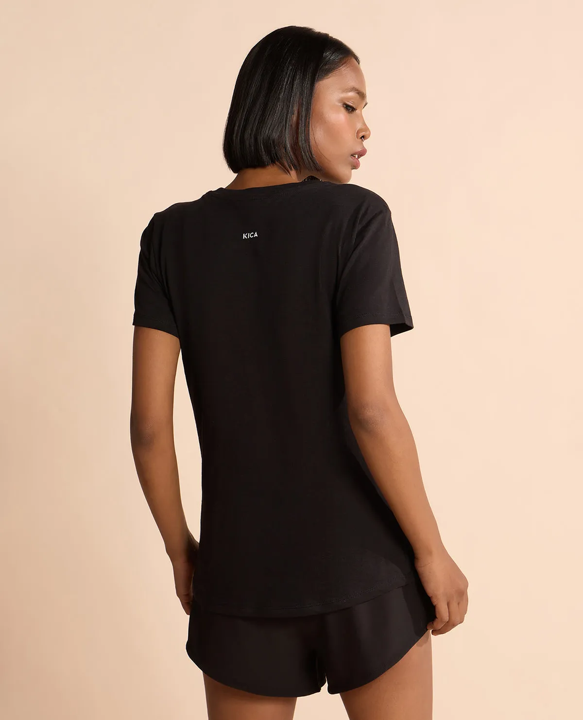 Seasonal Smart Fresh Trend Quick-Dry Tshirt Black