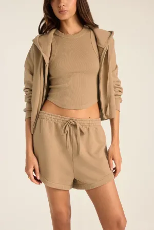 Relaxed Design Dawn Classic Short - Latte French Terry