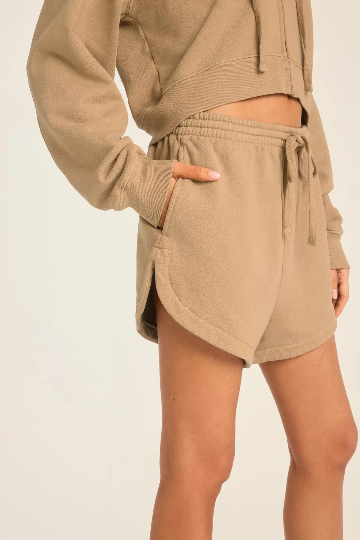 Balanced Design Dawn Classic Short - Latte French Terry