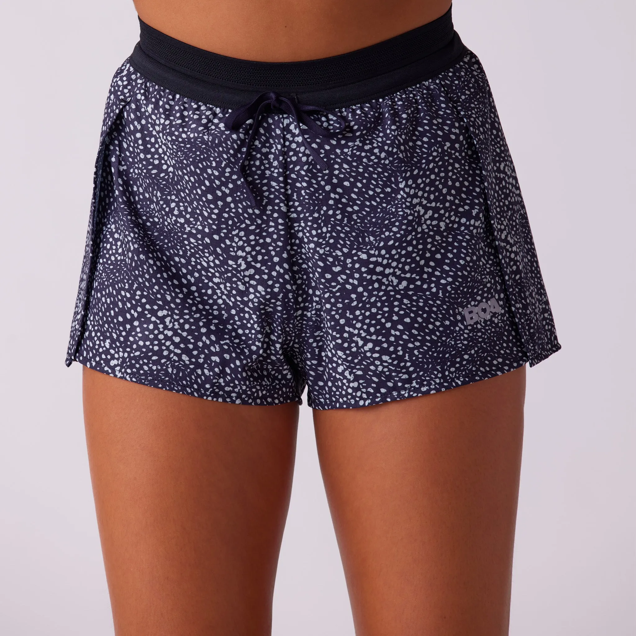 Women's Pace 2" Lined Full Split Short - Cheetah GussetDesign