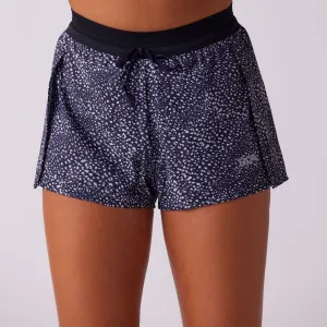 Women's Pace 2" Lined Full Split Short - Cheetah GussetDesign