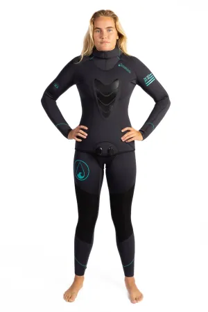 Women's Essentials 5.0mm Wetsuit Waterproof Seams ReinforcedKnees