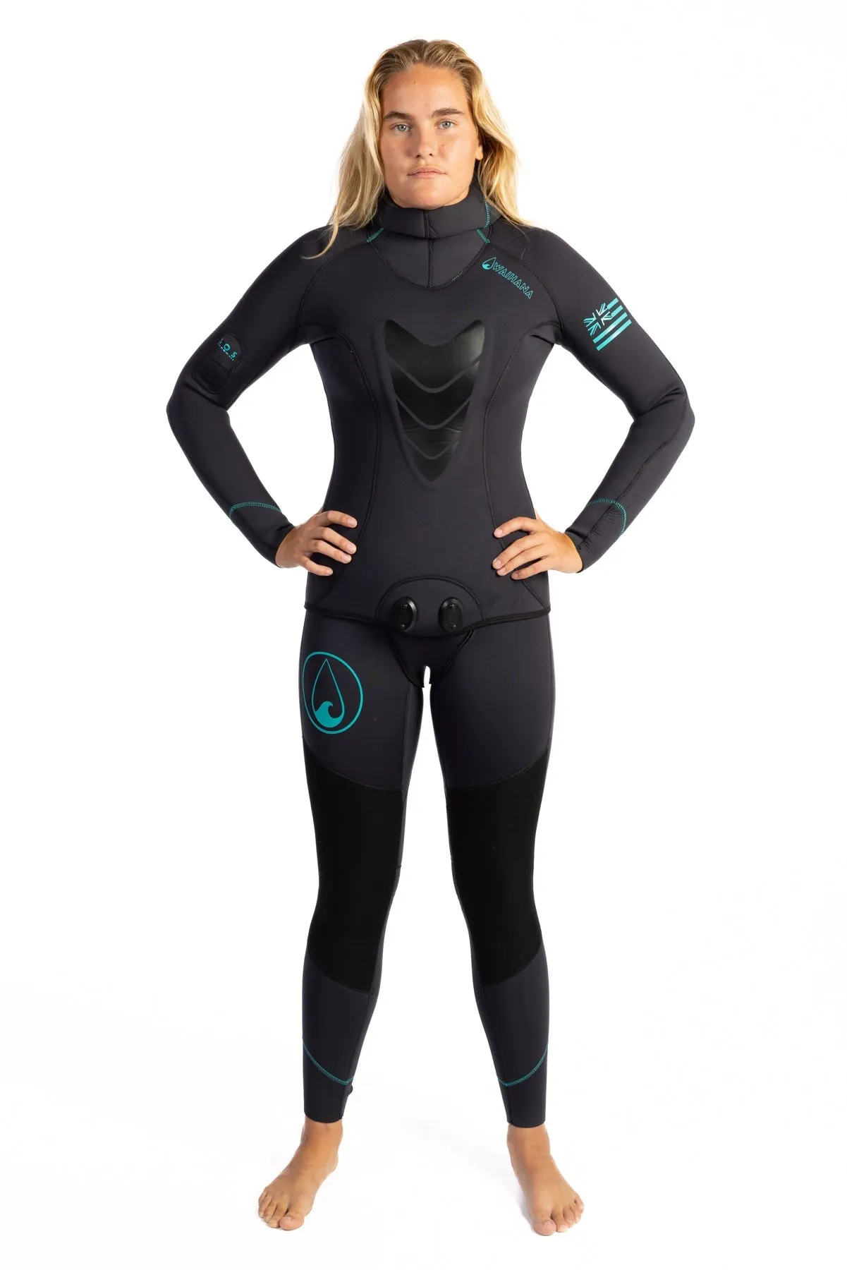 Women's Essentials 5.0mm Wetsuit Waterproof Seams ReinforcedKnees