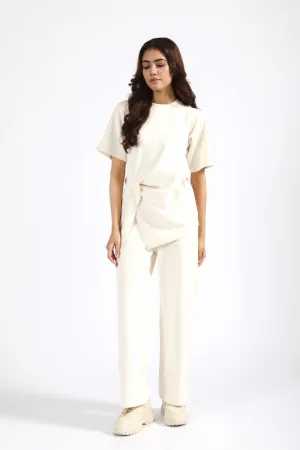 ASSYMETRICAL PLEATED TO TEE Pure Tone
