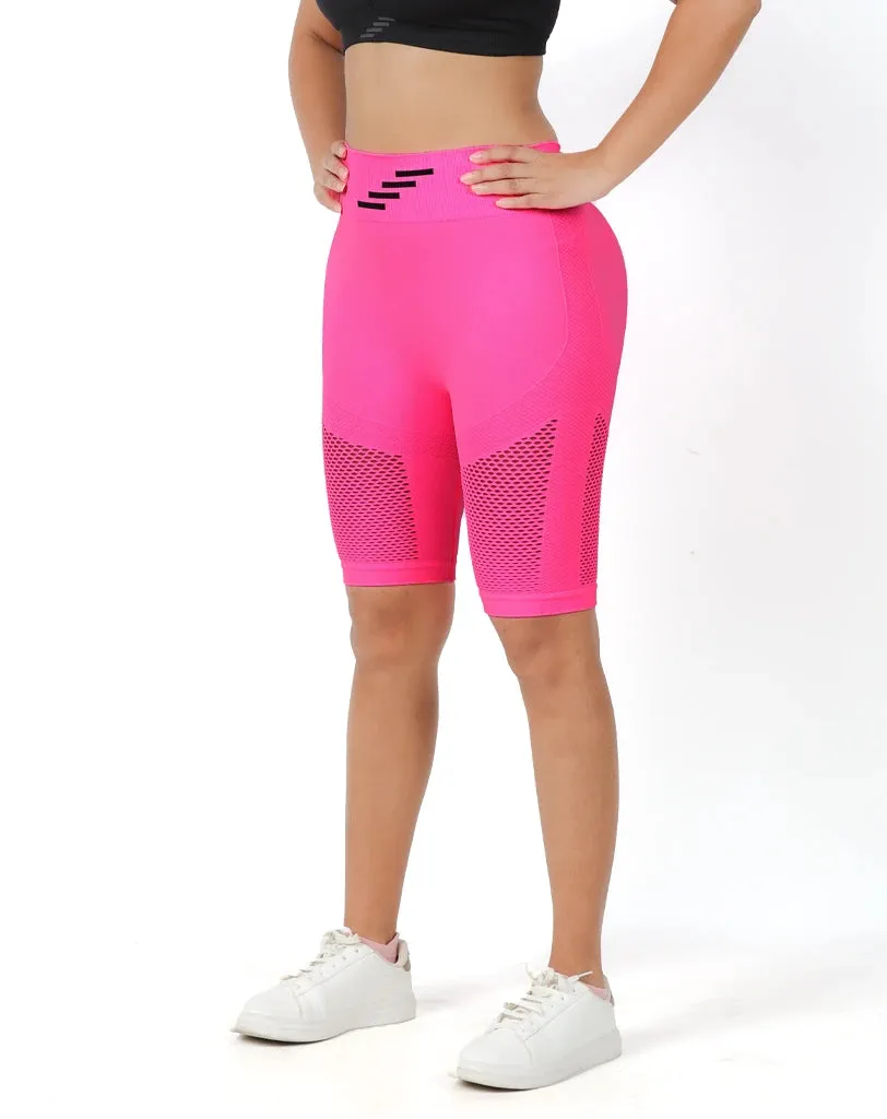 CoolMax Mesh Shorts - Seamless Bodyshaper Bonded Seam Technology Sports Wear