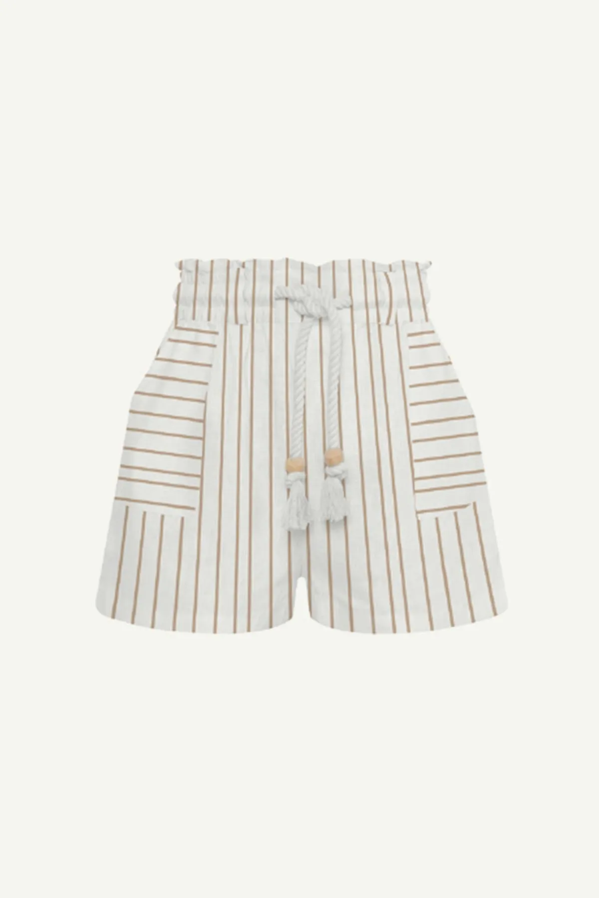 Avery Short - Boardwalk Stripe EcoLinen Sporty Look