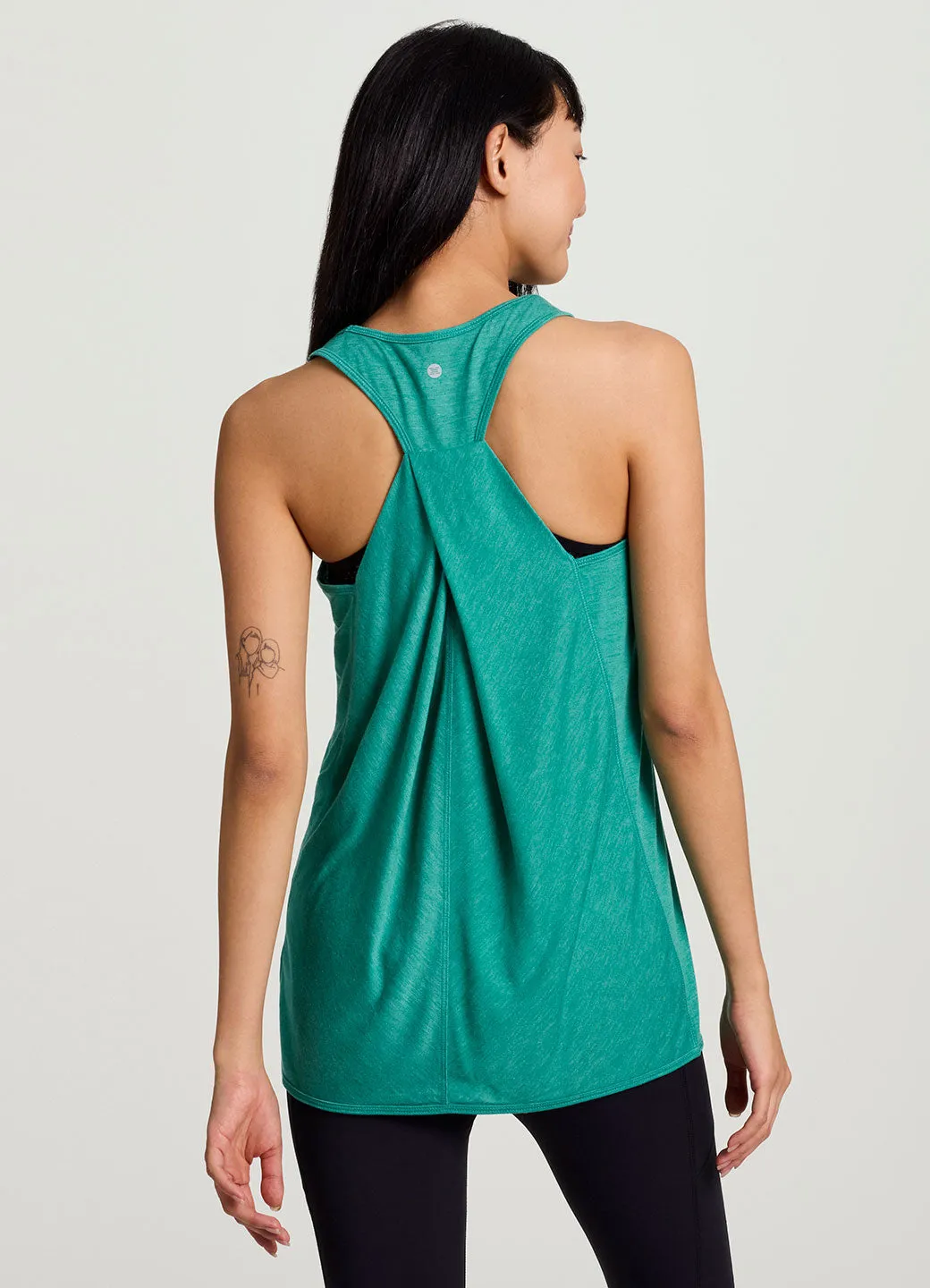 Prime Relaxed Twist Back Tank Top Travel Light