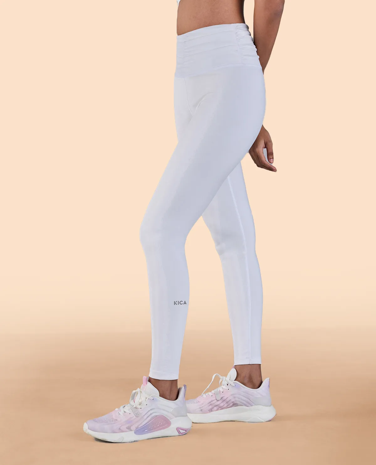 Ruched Waistband Leggings in Second SKN With Back Pocket Feel Good Work Commute Outdoor Lover