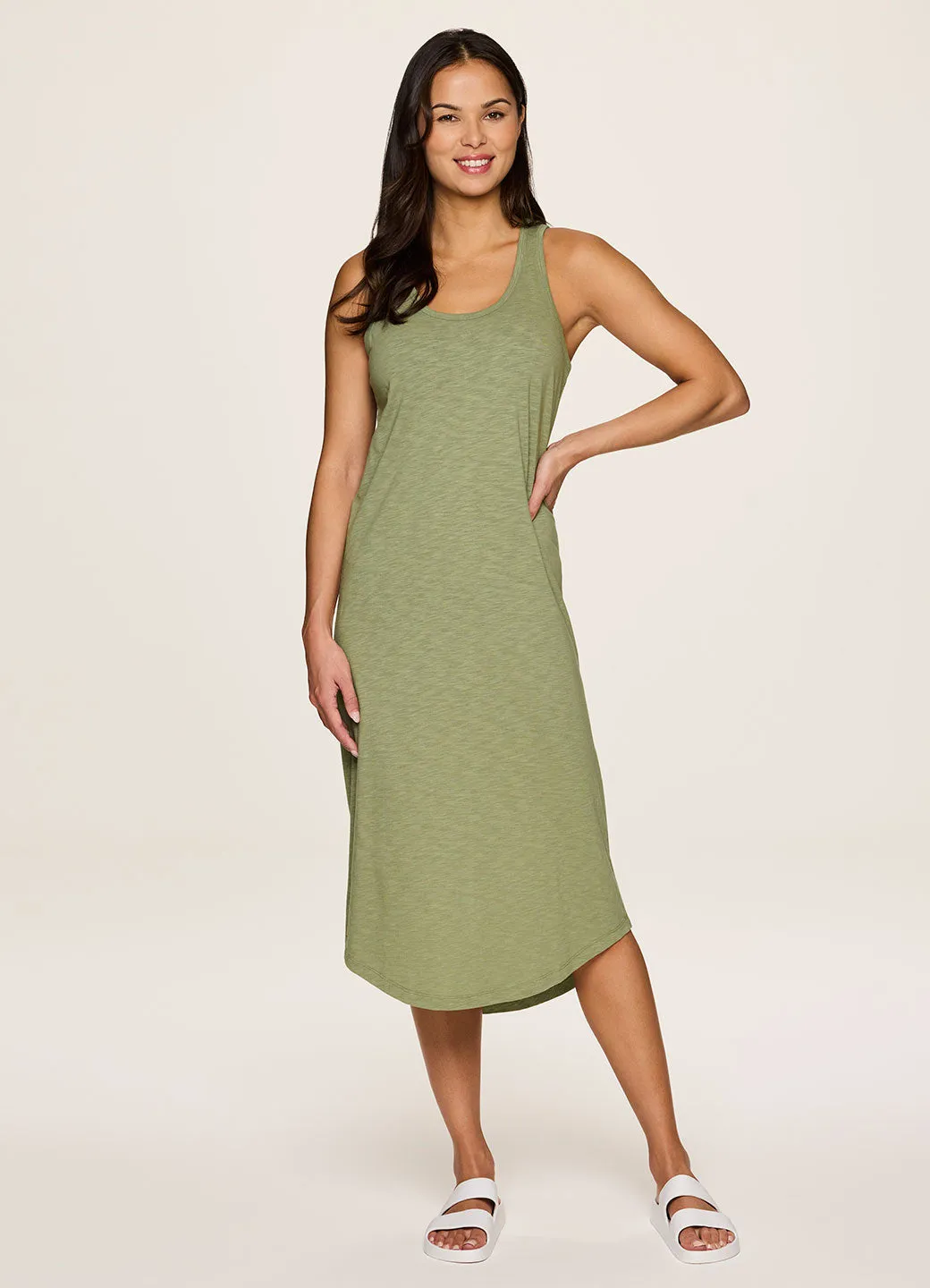Weekender Midi Tank Dress Soft Lightness Double Layer