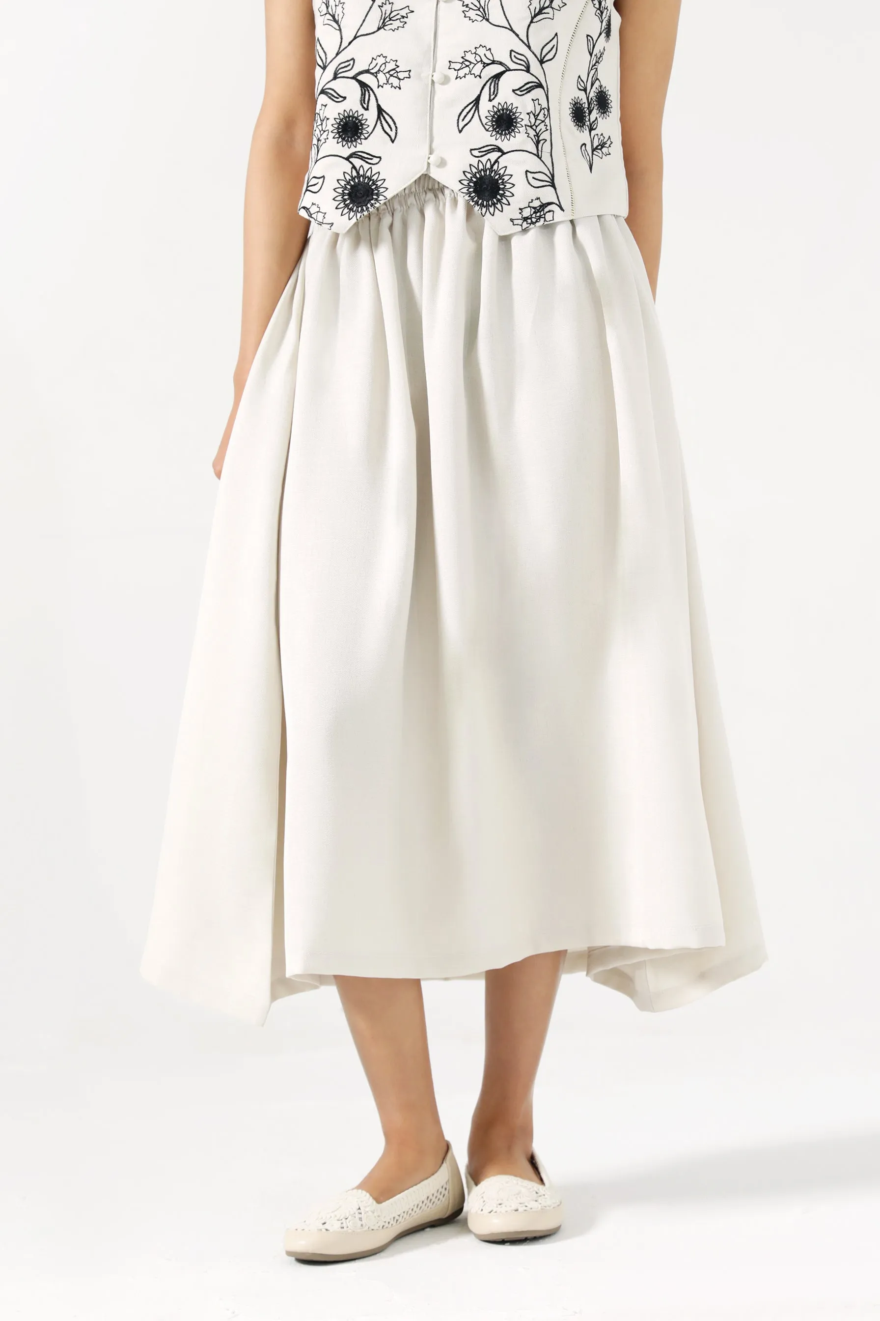 TEXTURED SKIRT Carbon Infused Fabric Non Iron Technology