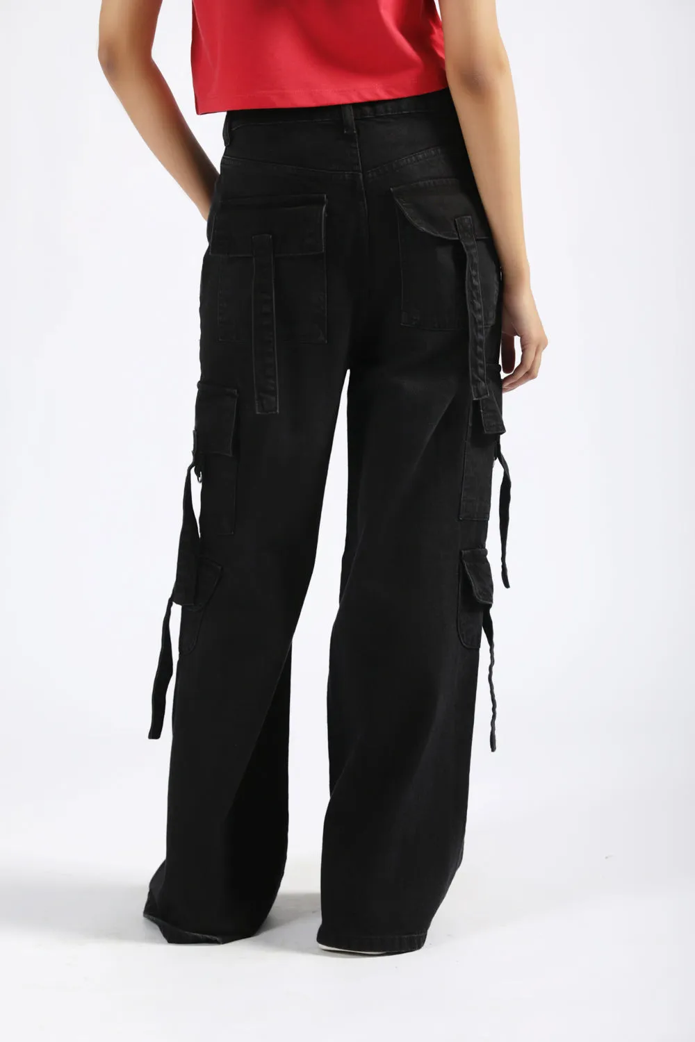 MEGA WIDE CARPENTER FIT DENIM Cropped hem Water-resistant