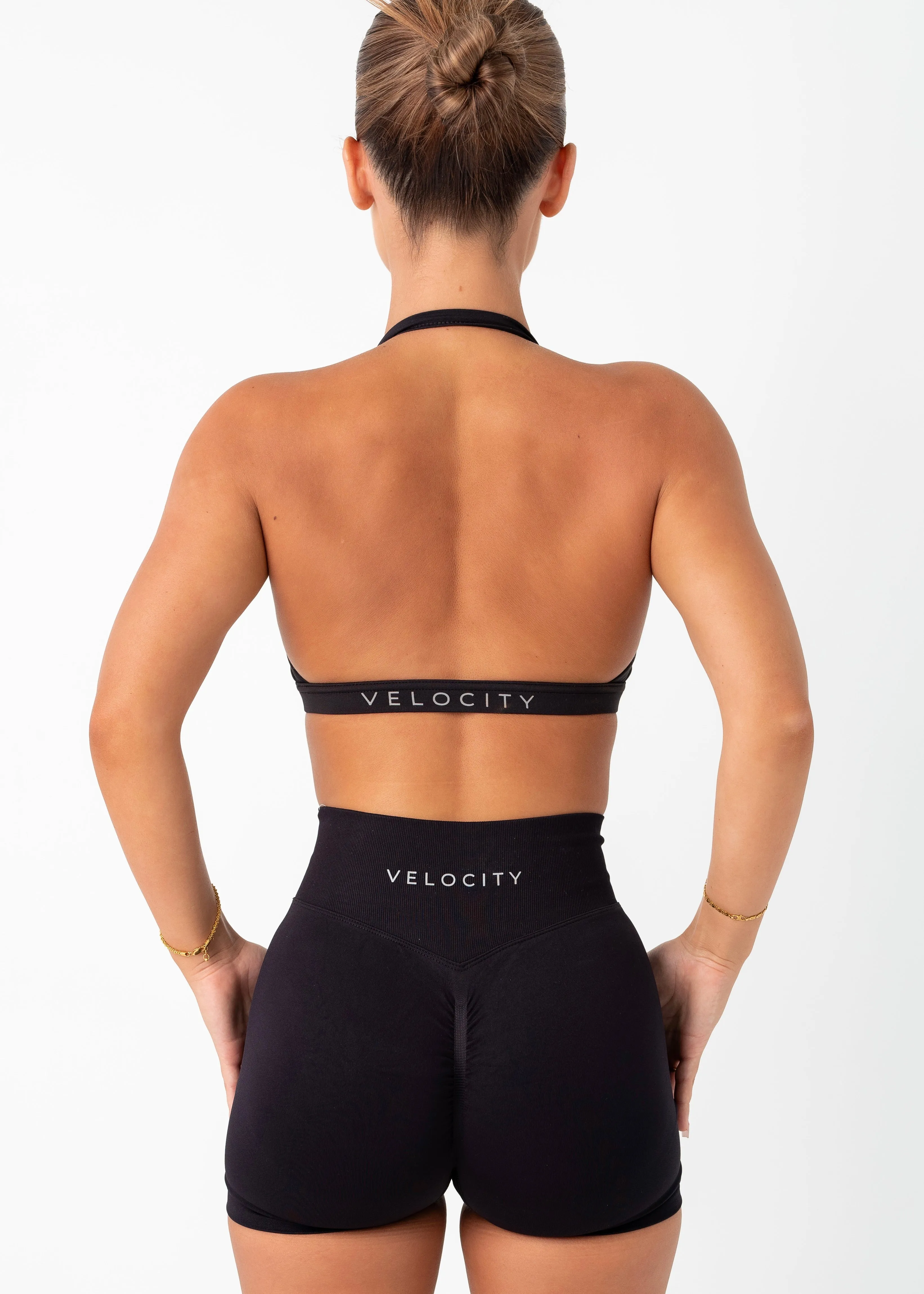STAPLE BRA - BLACK Gray sports outfit
