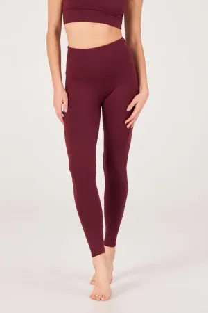 Breathable Comfort Fit Chic and Soft Onzie Luxe Legging - Red Wine