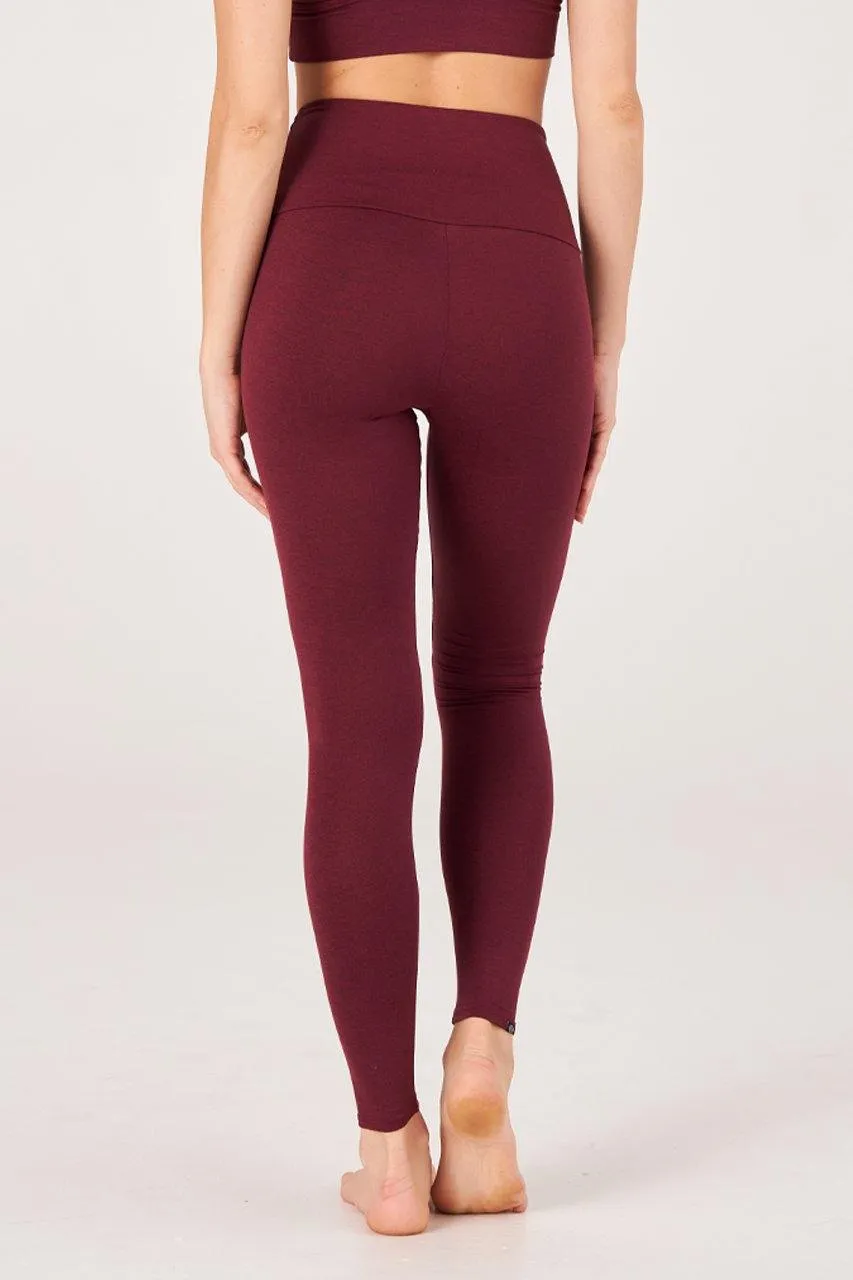 Onzie Luxe Legging - Red Wine Comfortable Wear Slim and Comfortable