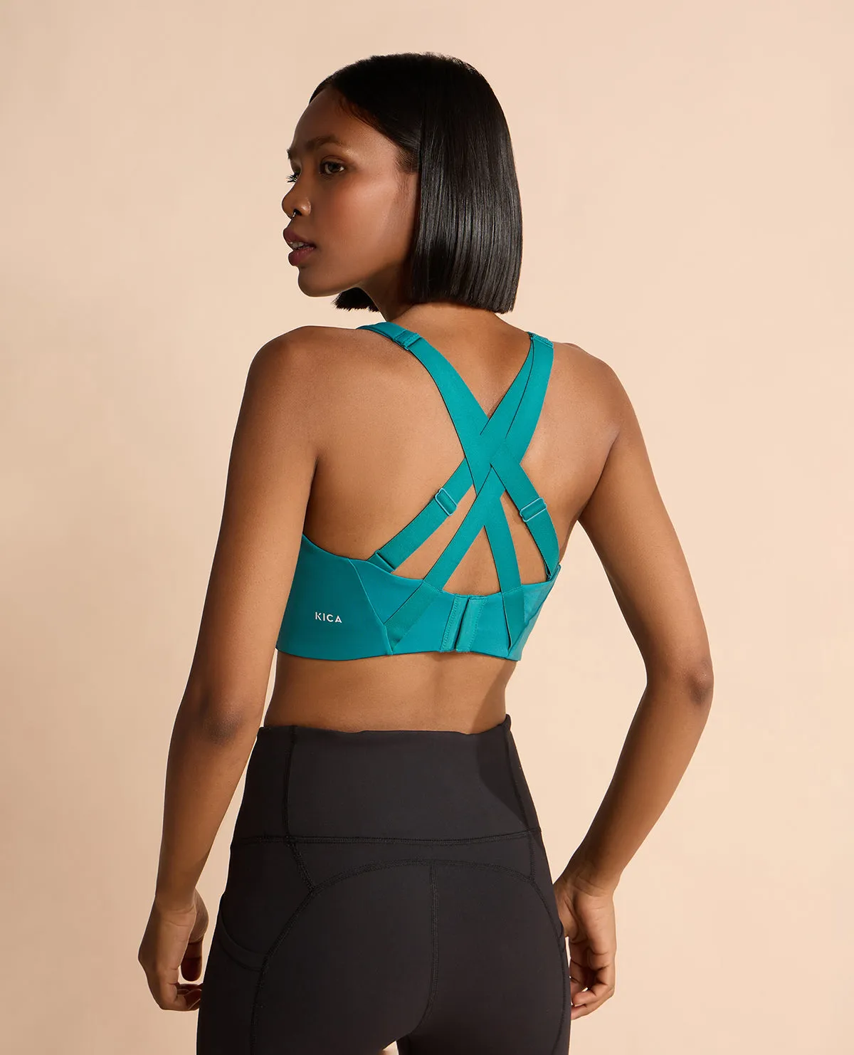 Cool-down Luxe Limitless High-Impact Full Coverage Sports Bra Green