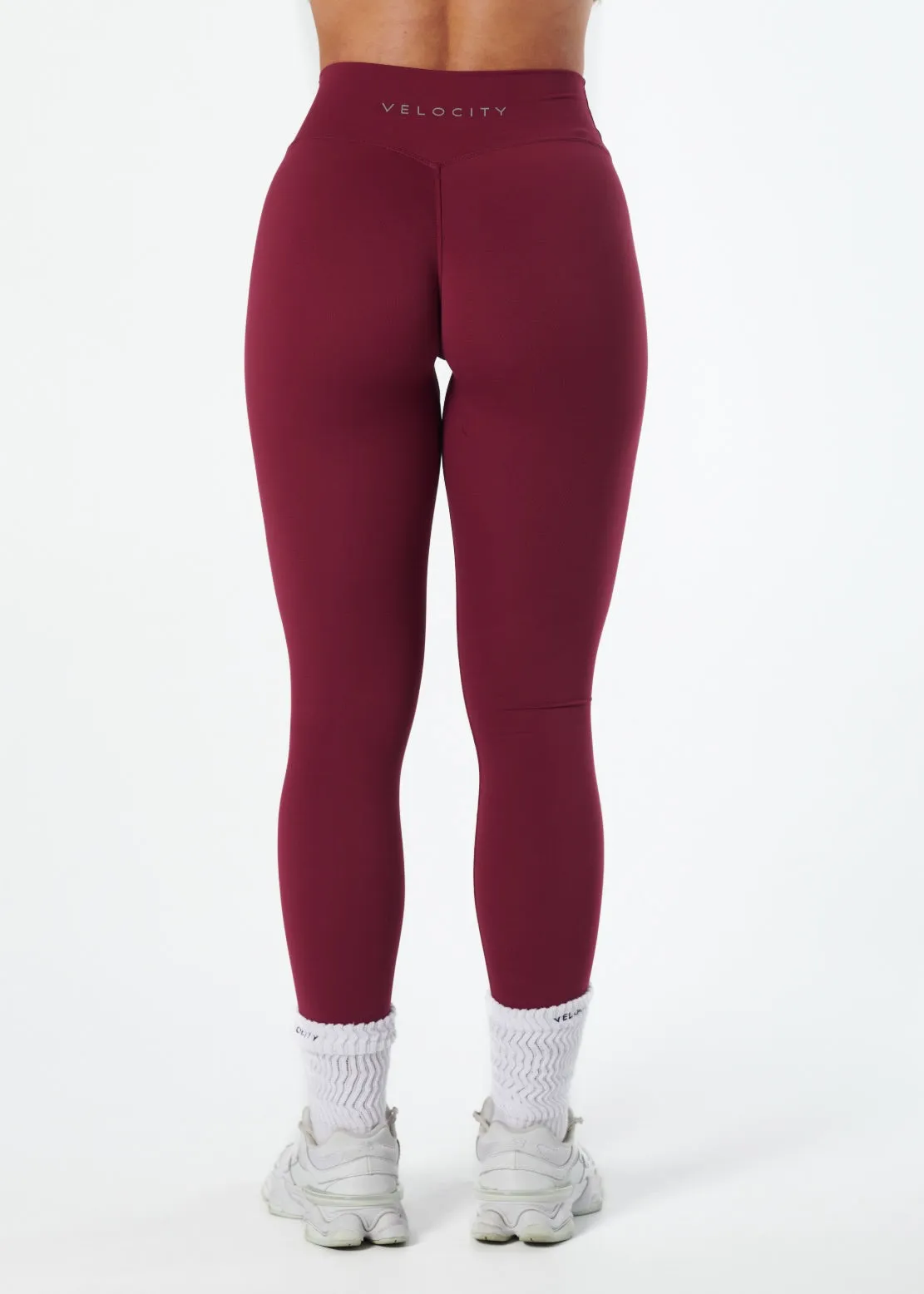 SERENE INVISIBLE SCRUNCH LEGGINGS - CRANBERRY Fashionable Look Daily Routine Budget Friendly