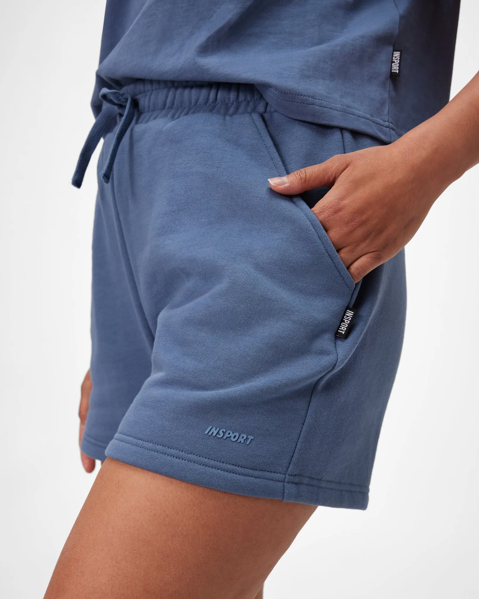 warm weather Insport Womens Remi Fleece Short Navy