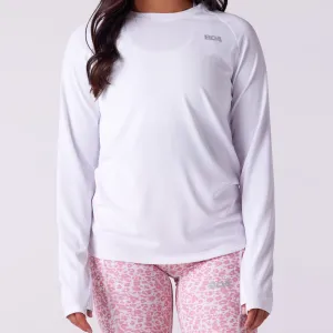 Women's Vapor Lite Tempo LS Tee - White NonChafe Clean Cut