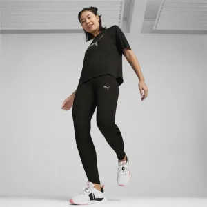 Puma Women's Black Evostripe Tights LowMaintenanceFabric Vintage Style