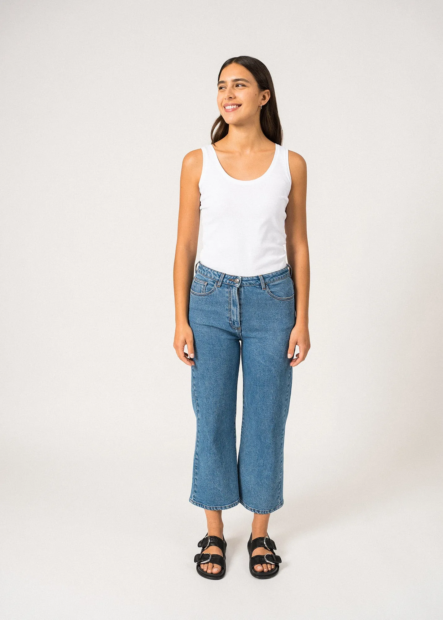 Maurine Straight Jeans ?C cotton (JEAN) Accessory Fashion AntiFadeTechnology