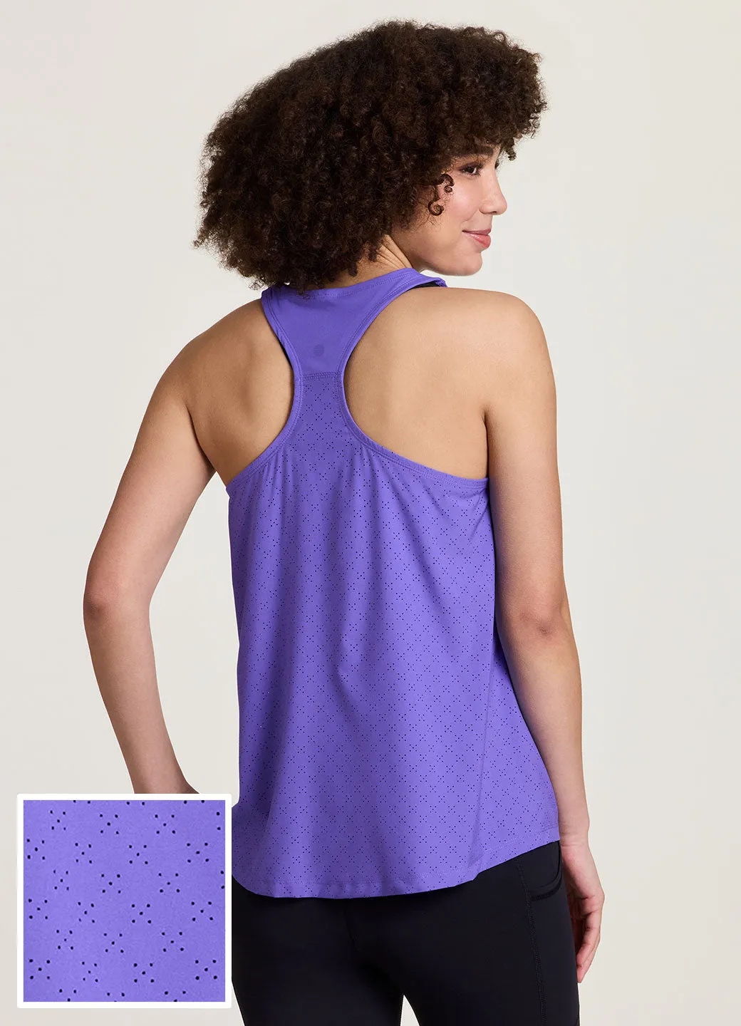 Catch Me Running Laser Tank horizontal placement Durable Fabric Blend