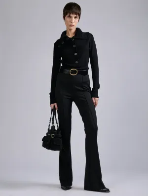 Black Milano jersey bootcut leggings Active Design Wear