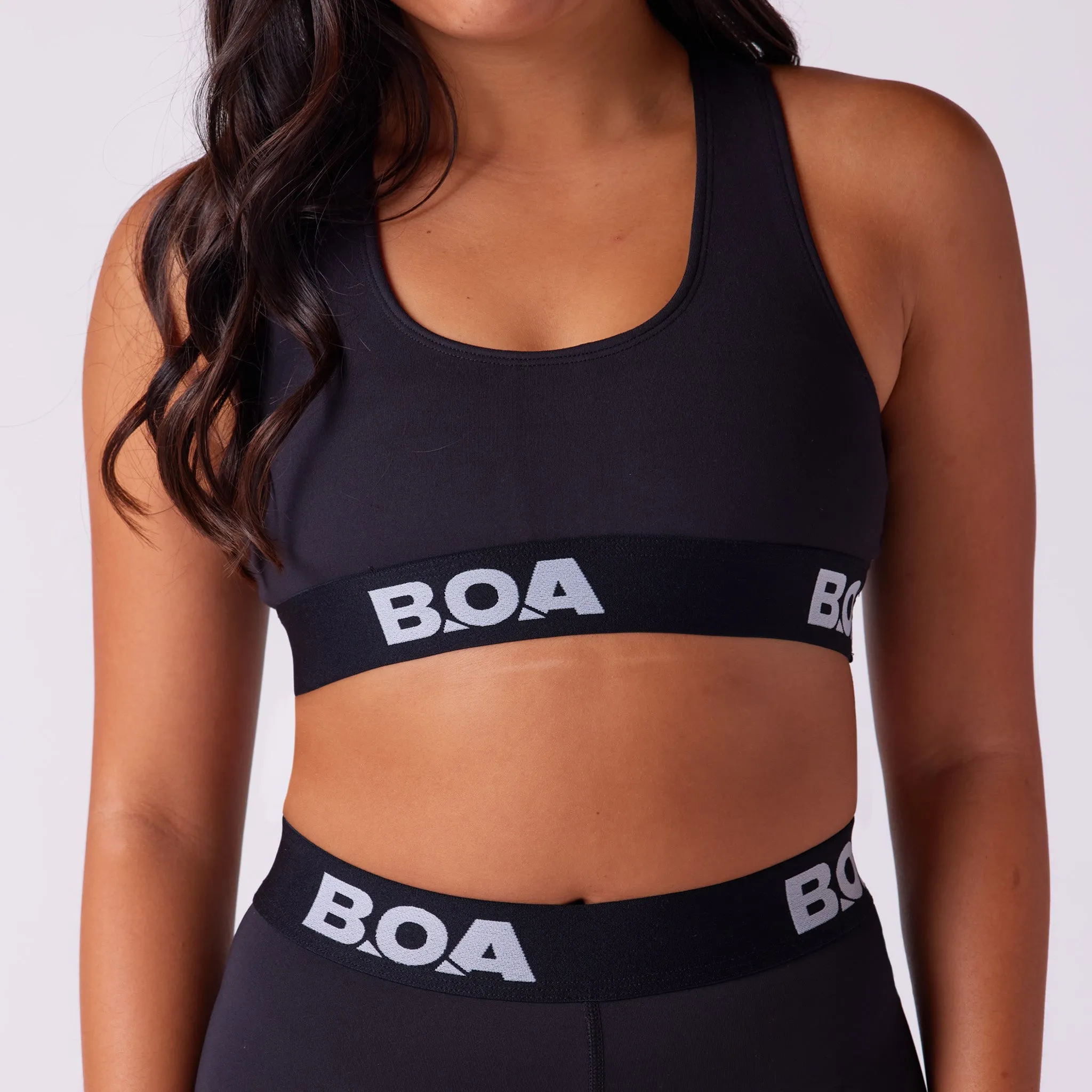 Women's Fly Sports Bra - Black HypoallergenicFabric MachineWashable
