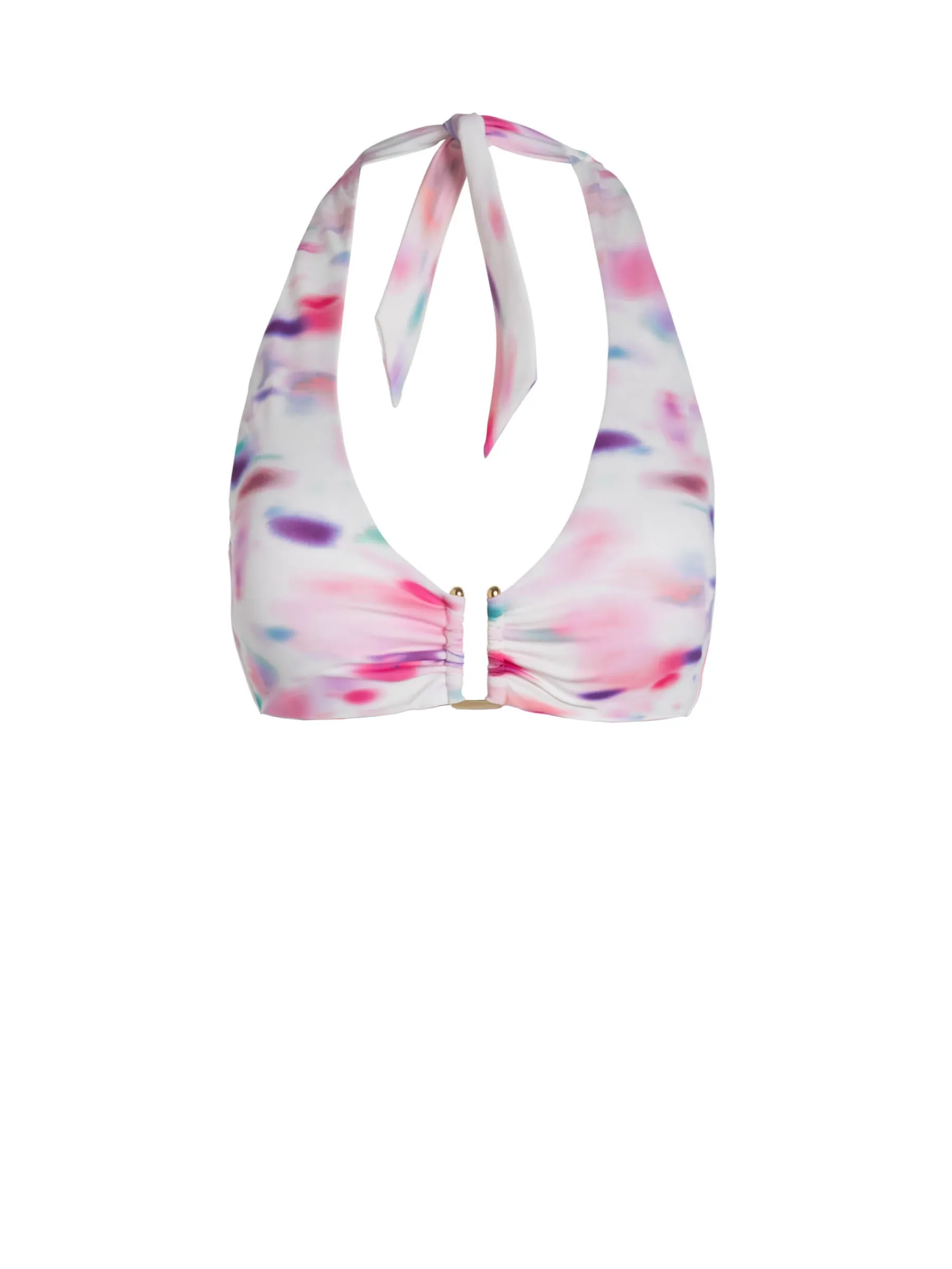 Shana Top In Hazy Ikat Ivory Quick Release Clasps