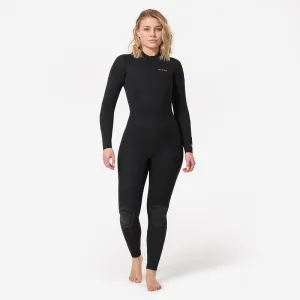 Neopreno surf Mujer agua fr??a 4/3 mm 100 negro SaltwaterResistant Stitching SaltCrystalResistantFabric