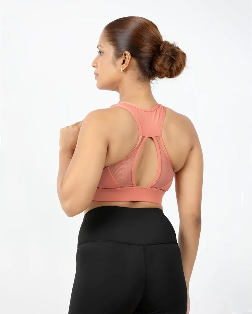 GentleWaistband MeshFlex Pro Athletic Bra - Support & Comfort