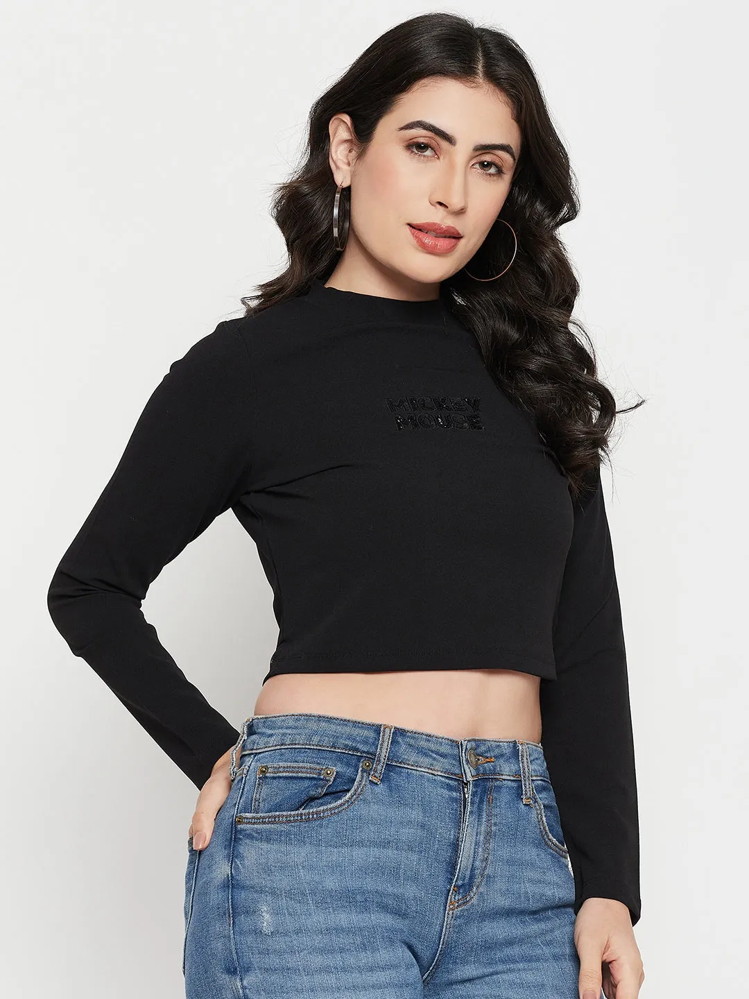 UltraSoft Texture Game Core Madame Black Disney Top