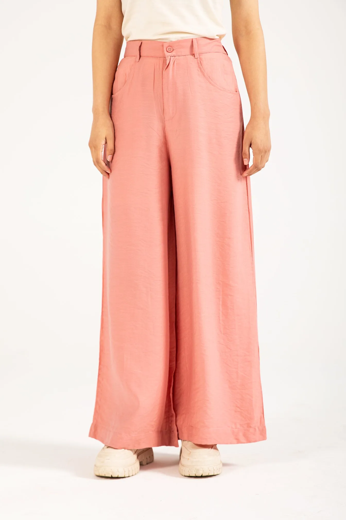 CREASE EFFECT MEGA WIDE LEG TROUSER Work Friendly UVProtectiveLayer